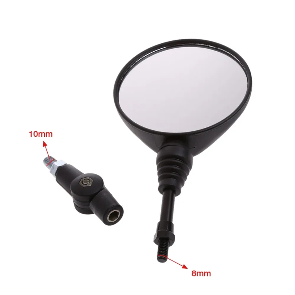 1 пара складные боковые зеркала заднего вида для мотоцикла 10 мм черные Yamaha Honda