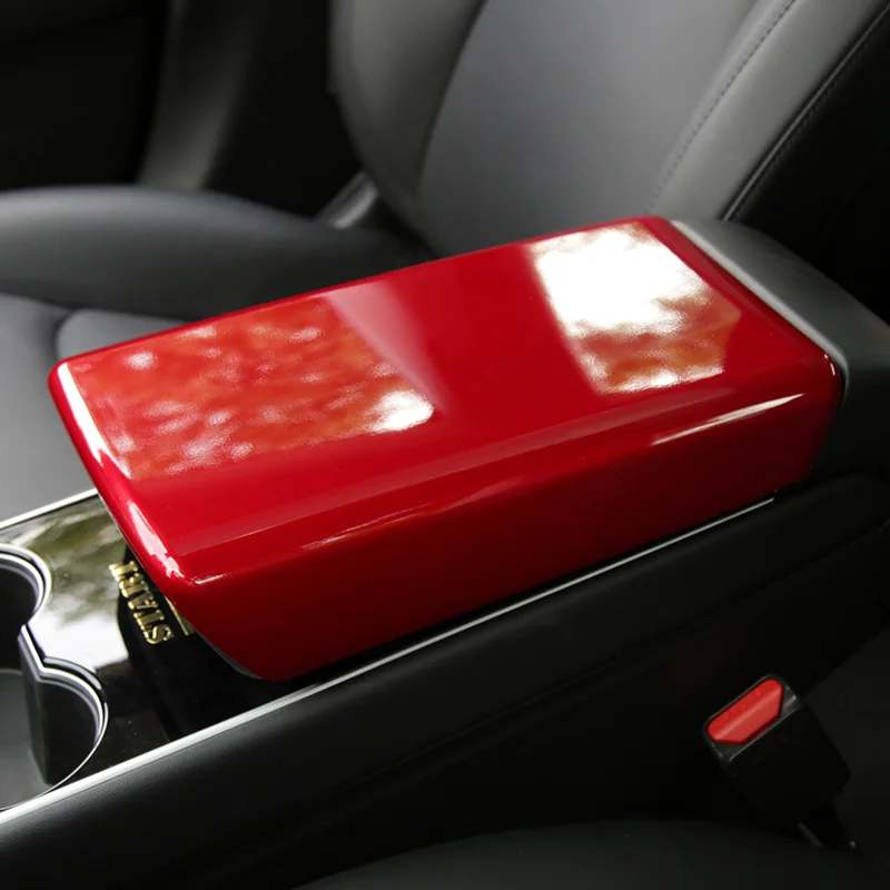 

Center Car Armrest Box Cover Decoration Protector Car Accessories For Tesla Model 3