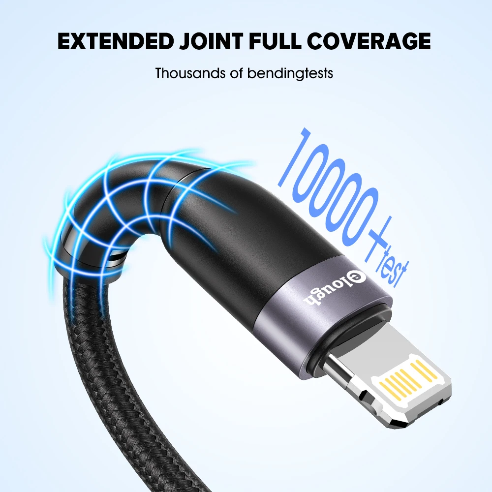 Elough PD 20W USB Type C Cable For iPhone 13 12 11 Pro Max Phone Fast Charging To Lighting iPad Macbook | Мобильные телефоны и