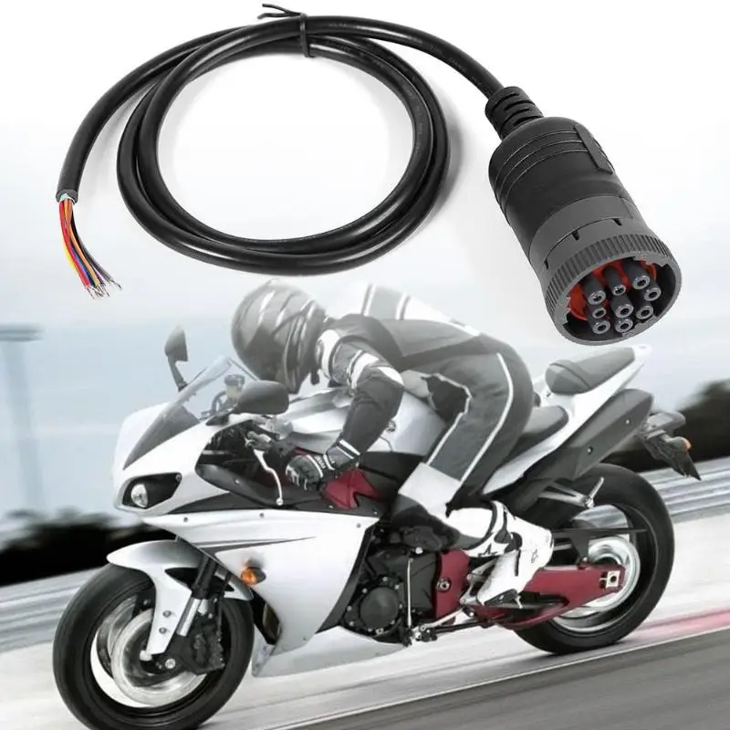 

1m/3.28ft J1939 9 Pin Female Connector to Open End Cable Practical and Durable DIY Wiring 22AWG Diagnostic Cable 150X150X50MM