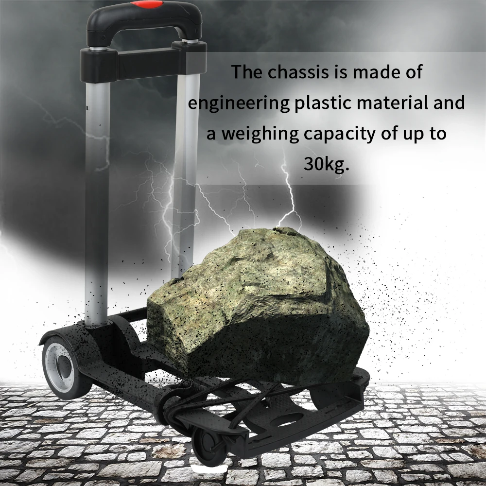 Новая портативная складная двухколесная тележка для багажа путешествий с