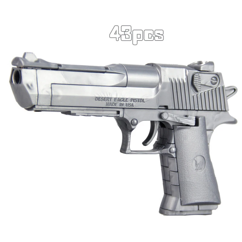 Детский пистолет сделай сам развивающий сборный строительный блок игрушечный