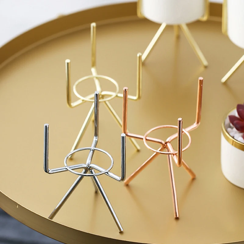 3 шт./лот Настольный плантатор Бонсай белый керамический Позолоченный край