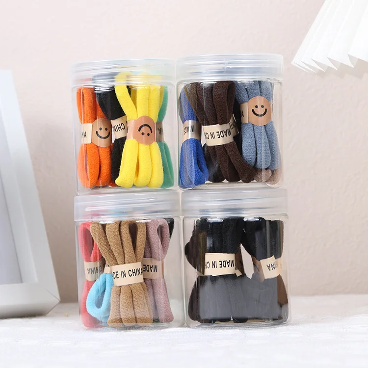 

Wholesale 25pcs/box Girl's Seamless hair tie women candy color hairbands cute gum lady's accessories