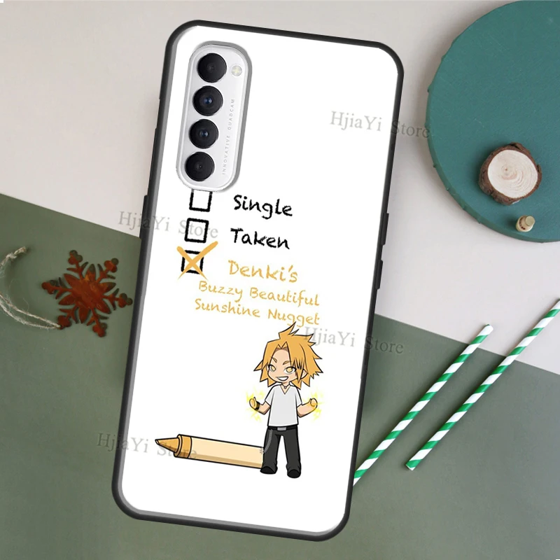 Мой герой Академия Denki Kaminari для OPPO A52 A72 A83 A91 A5 A9 A53 A31 2020 F5 F7 Reno 4 Pro 2Z A5S A1K A15 чехол