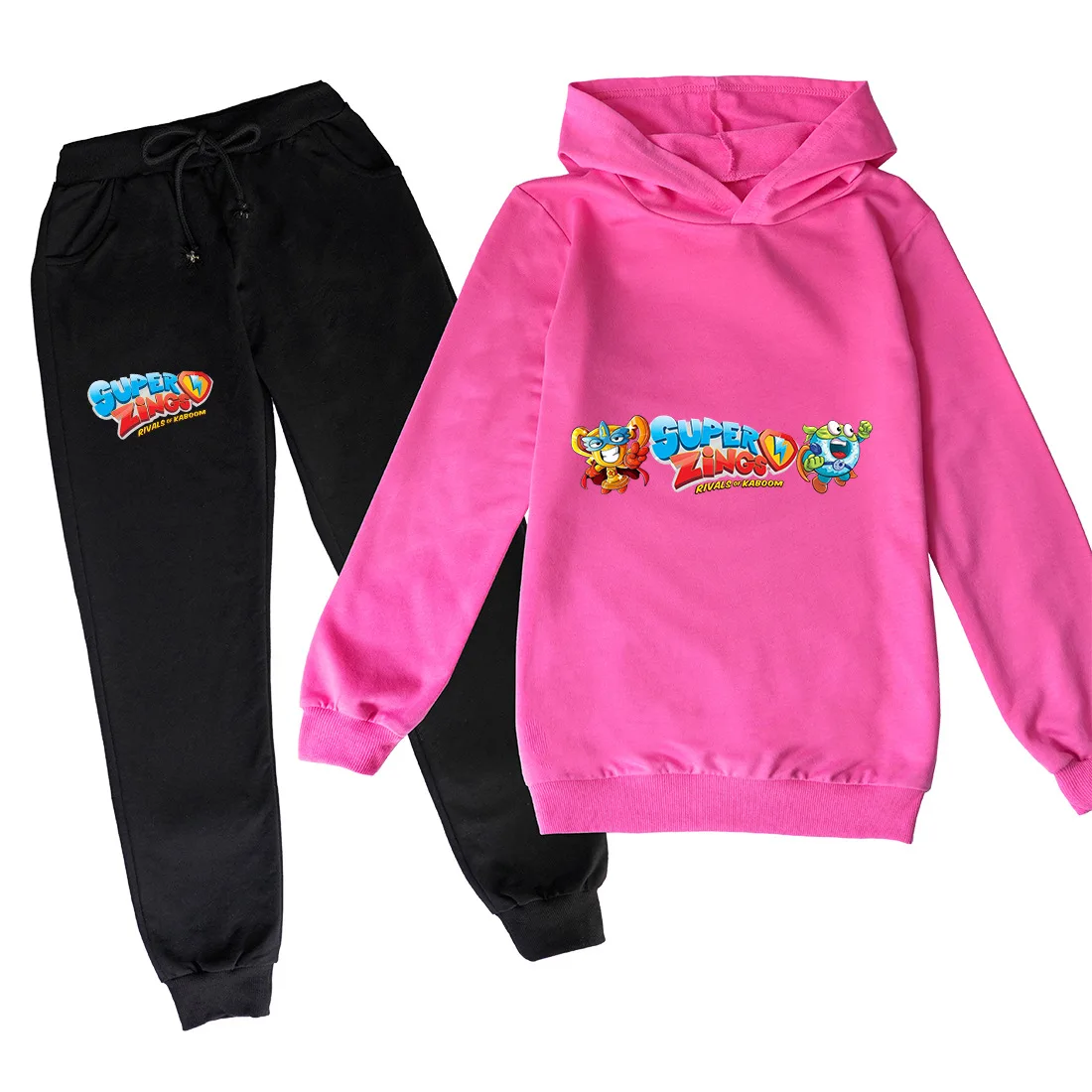 

Children Super zings Hoodies Pants 2pcs Sets for Teens Girls Streetwear Cartoon Anime Boys Sweatshirt Suit Kids Sportsuit