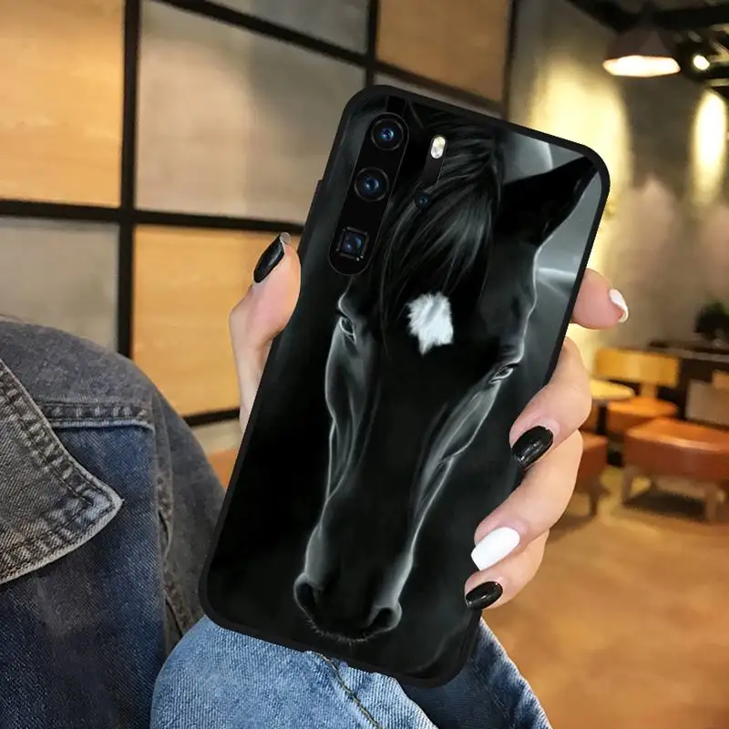 

Watercolor Horse Running Phone Case Funda For Huawei P9 P10 P20 P30 Lite 2016 2017 2019 plus pro P smart