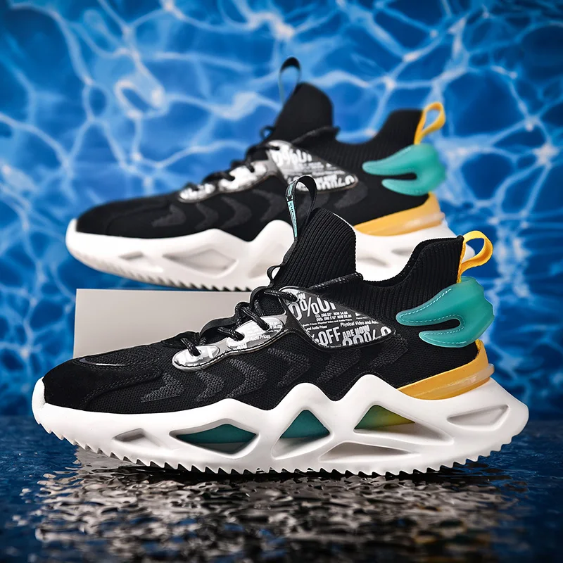 

Летний модный комплект одежды с лезвие амортизацию спортивная обувь Breathables спортивная обувь для мужчин спортивные кроссовки прогулочная обувь; Мужская обувь; Zapatillas