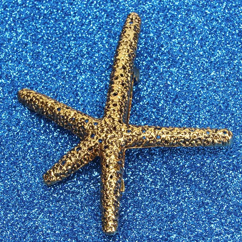 Женская заколка для волос с морской звездой кораллового цвета Ювелирное