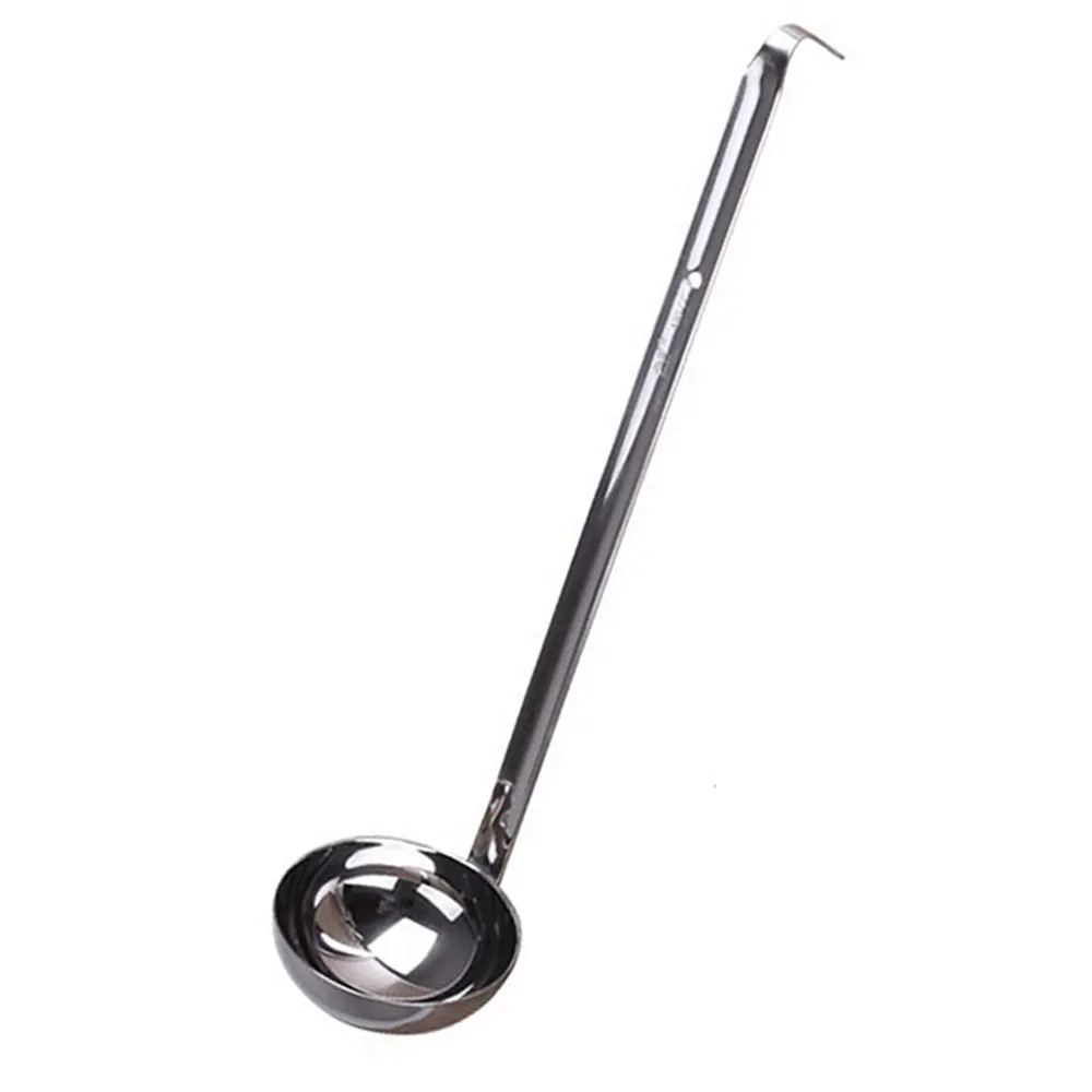 

Stainless Steel Long Handle Ladle Soup Spoon Skimmer Serve Soups Dinner Scoop Creative Kitchen Cooking Utensils Tableware