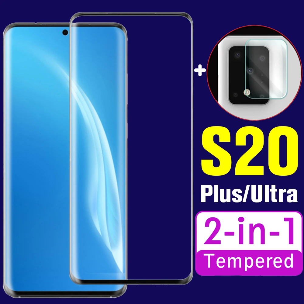 

Защитная пленка для экрана galaxy s20 Ultra glass plus camara, пленка для samsung samsun s 20 s20ultra s20plus с объективом 2 в 1 3d
