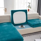Бархатные однотонные Чехлы для диванных подушек для гостиной, эластичные чехлы для мебели дивана, защитный чехол для кушетки, чехлы для диванов