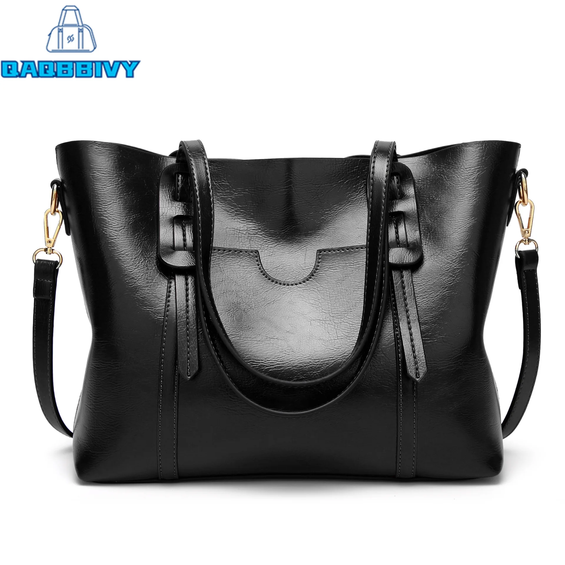 

New 2021 Vintage Women Handbags Brand Luxury Solid Large Capacity Leather Ladies Crossbody Bags Shoulder Tote Messenger Bag