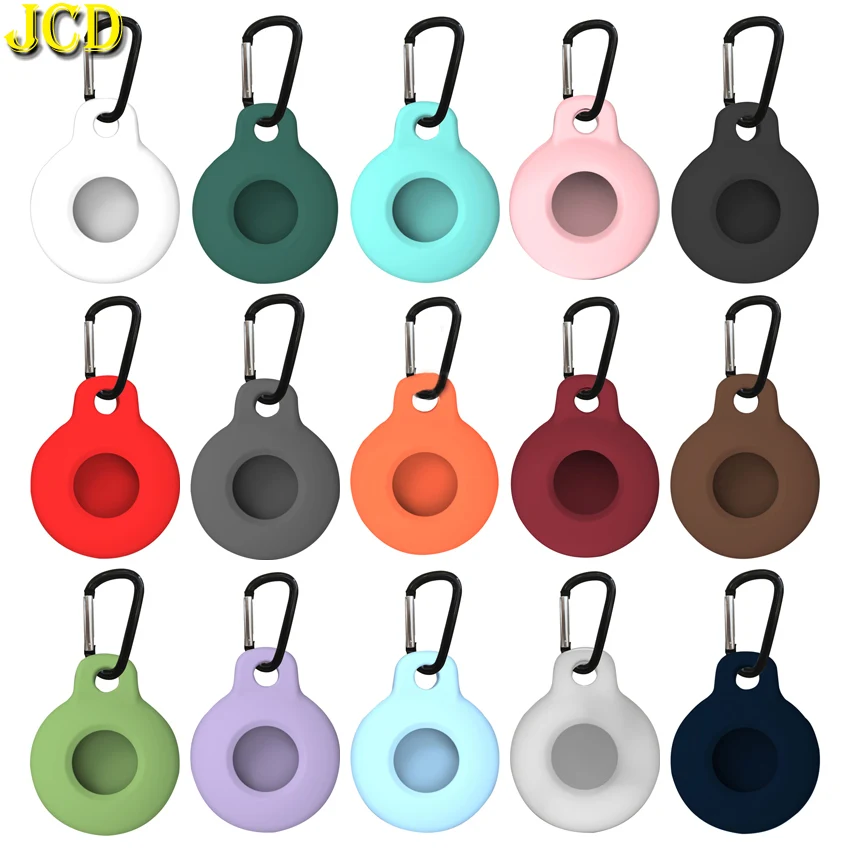 

Silicone Protective Case For Apple AirTags Bluetooth Positioning Tracker 2021 Anti-Scratch Anti-Lost Protective Sleeve W/ Keycha