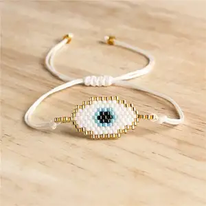Go2boho Турецкий Дурной глаз браслет для женщин Miyuki бисер браслеты ювелирные изделия подарок для девушки Pulseras ювелирные изделия ручной работы