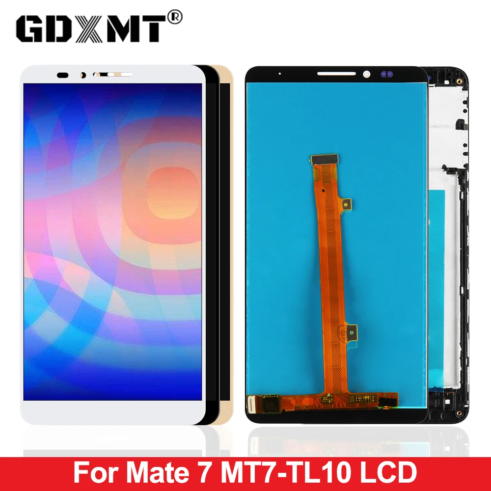 6 0 &quotЖК дисплея для Huawei Mate 7 ЖК дисплей сенсорный экран дигитайзер сборки с