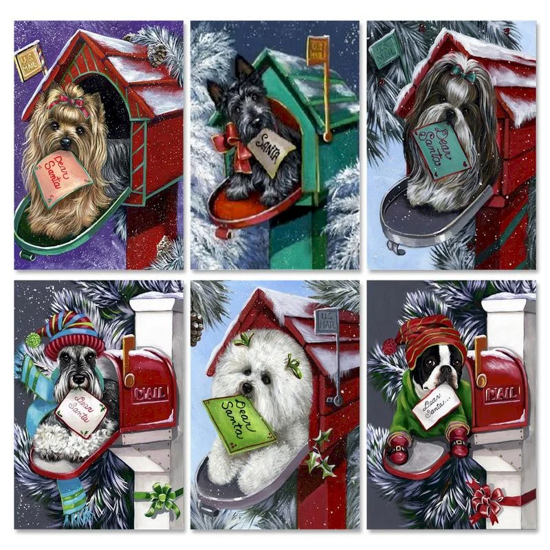 

Landscape DIY Painting By Numbers Animal Drawing On Canvas Home Decoration Coloring By Numbers Mailbox Handpainted Gift