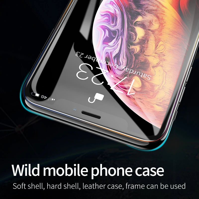 Защитное закаленное стекло 9D для iPhone 7 8 Plus защитная пленка экрана XR X XS Max|Защитные