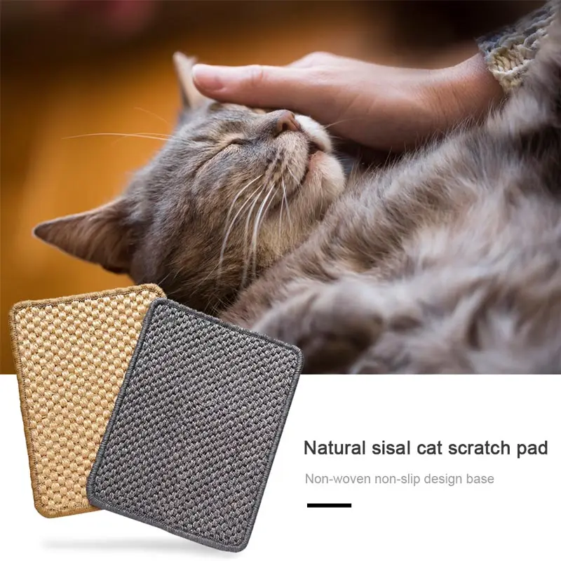 Sisal Felt Cat Scratching Mat Durable Scratcher Board for Cats Tower Climbing Tree Pad Cooling Litter Protect Furniture | Дом и сад