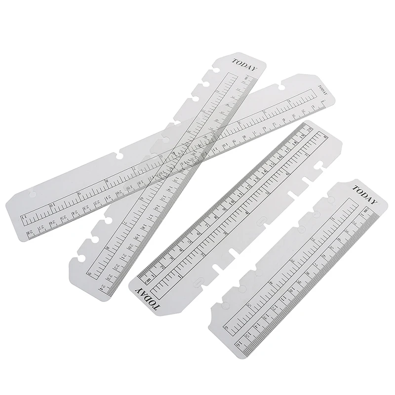

2 Pcs Rulers A4 A5 A6 B5 Planner For Spiral Notebook Tools School & Educational Supplies Suitable For Notebook Organizer