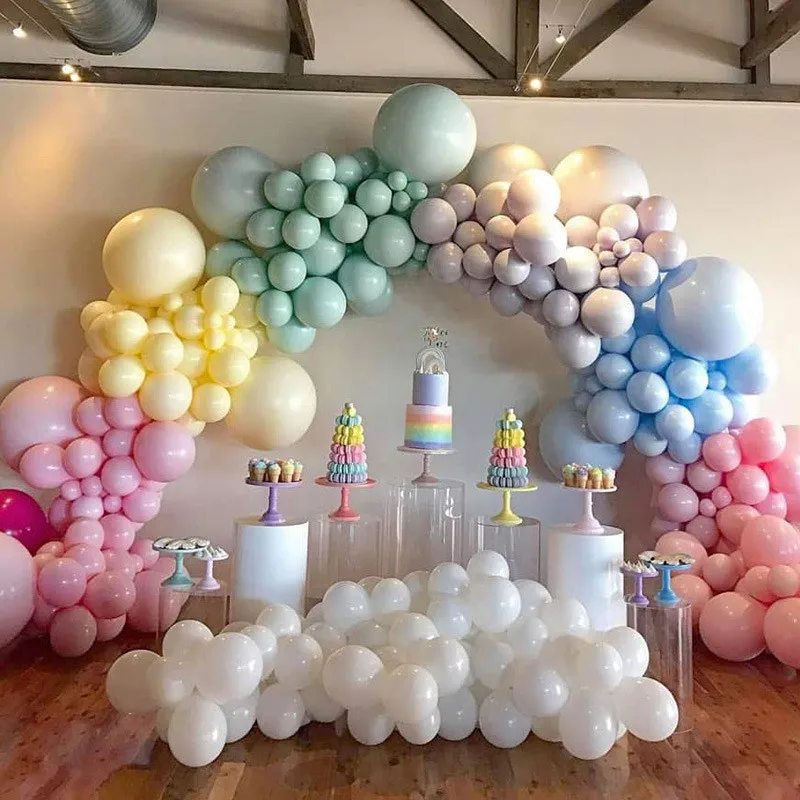 Макарон воздушный шар цепи комплект Baby Shower мальчик или девочка арочный воздушные