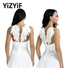 1 пара наклеек с крыльями ангела, черно-белые вышитые аппликации для одежды, платья для пришивания на одежду, аппликации из перьев, значки