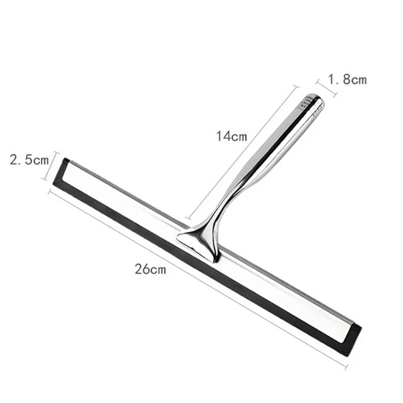Нержавеющая сталь окна Стекло щетка очистки скребка для душа Ванная комната