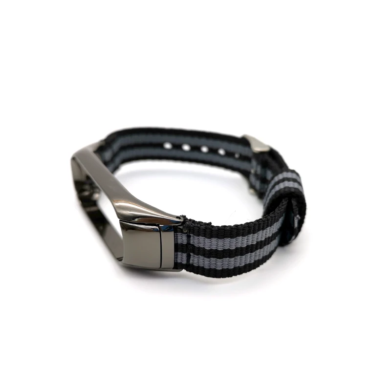 Классический нейлоновый ремешок для Xiaomi Miband 4 3 спортивный браслет Холщовый Mi Band