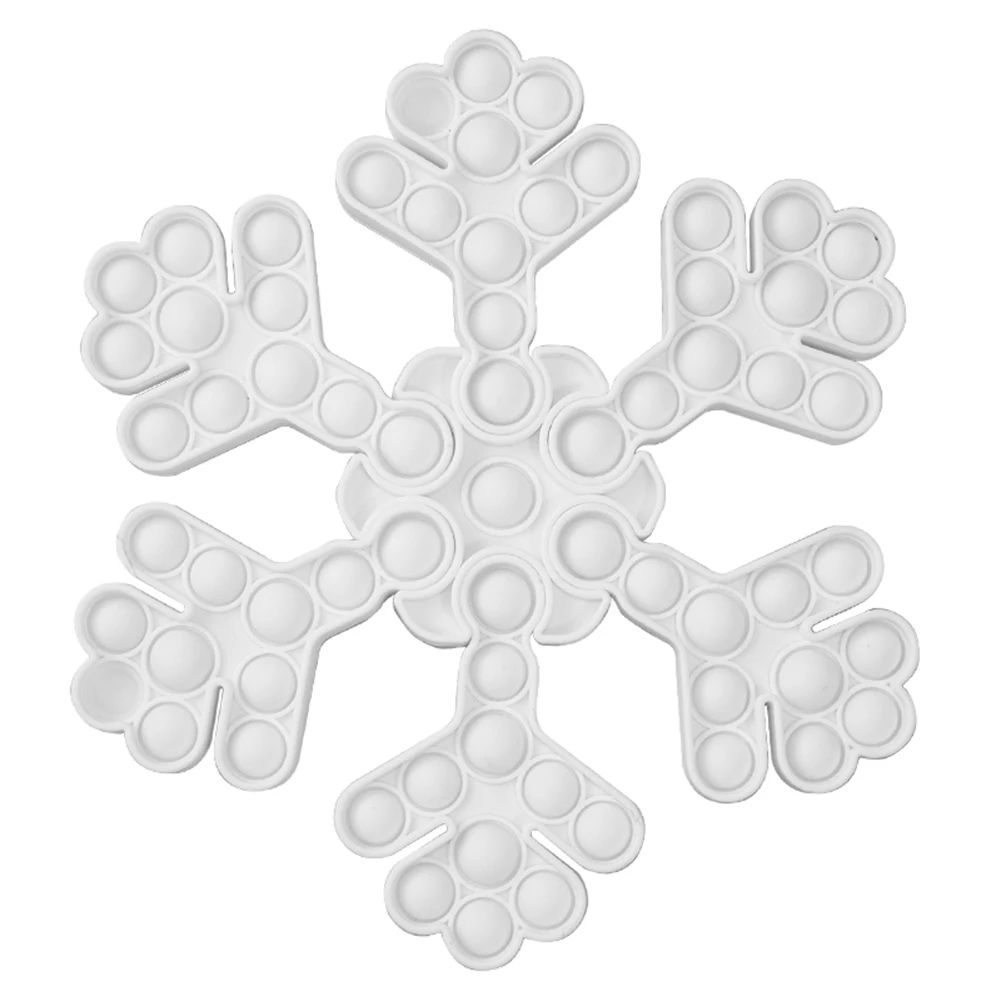 

Рождественская сборка снежинка белый пузырь для пальцев игрушки антистресс сжималка для взрослых и детей сенсорные игрушки #20