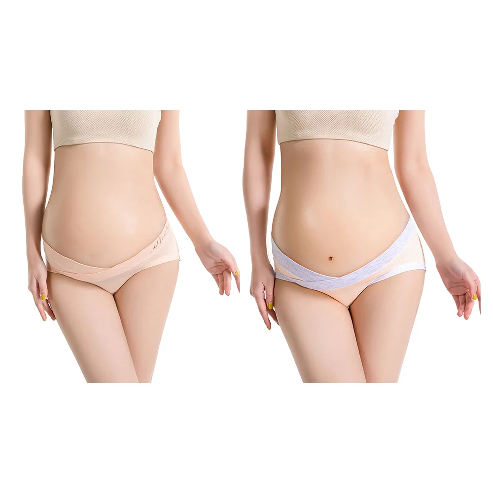2 шт./компл. послеродовой пояс с низкой талией нижнее белье из хлопка трусики для