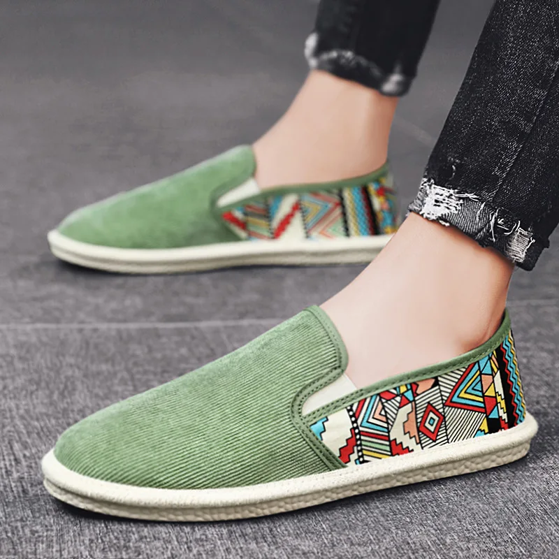 

Кроссовки мужские легкие холщовые, повседневная обувь для прогулок, лоферы, без застежки, рыбалка, лето 4