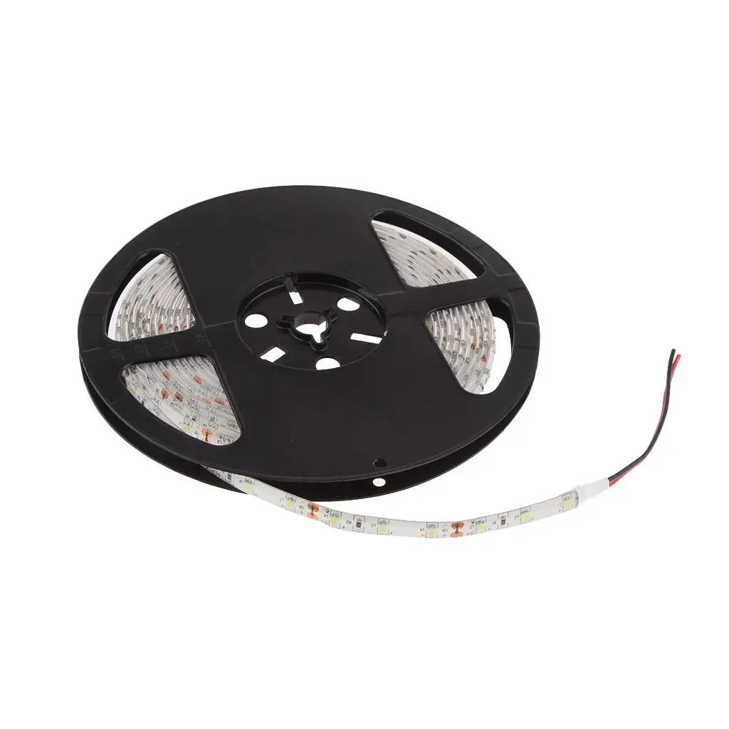 

Водонепроницаемая гибкая светодиодная лента холодного белого света, полосатая лампа, 5 м, 12 В постоянного тока