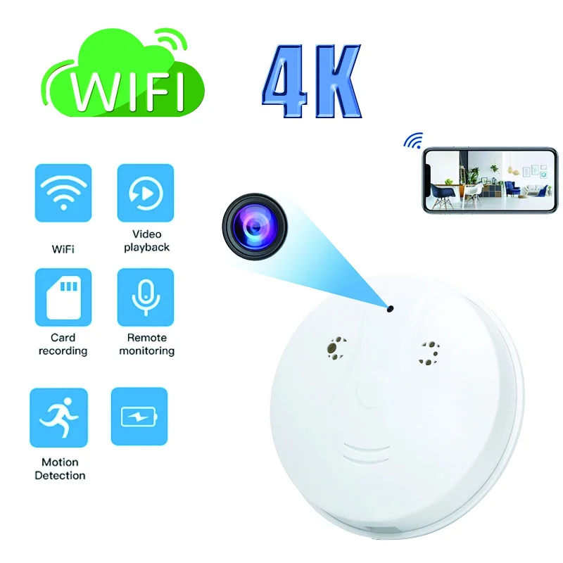 

ip cam HD 4K Wireless Wifi Mini Camcorder Motion Detection Night Vision Audio Video Camera Home Security Remote Monitor