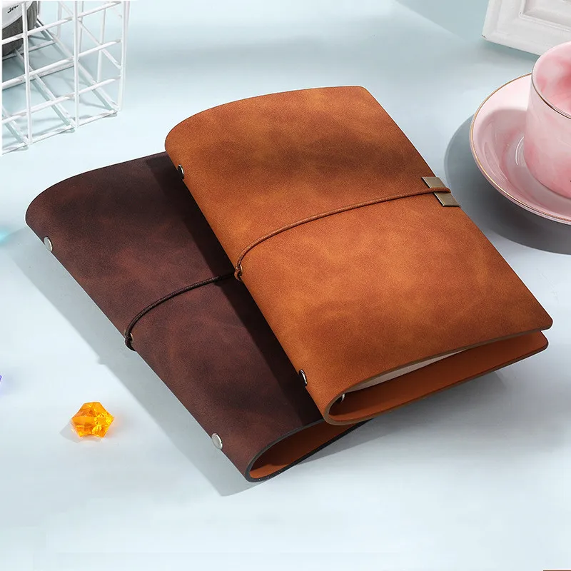 

160 Pages Journal Notebook A6 Vintage Leather Travelers Retro Diary Notepad Agenda Office Accessories School Stationery Supplies