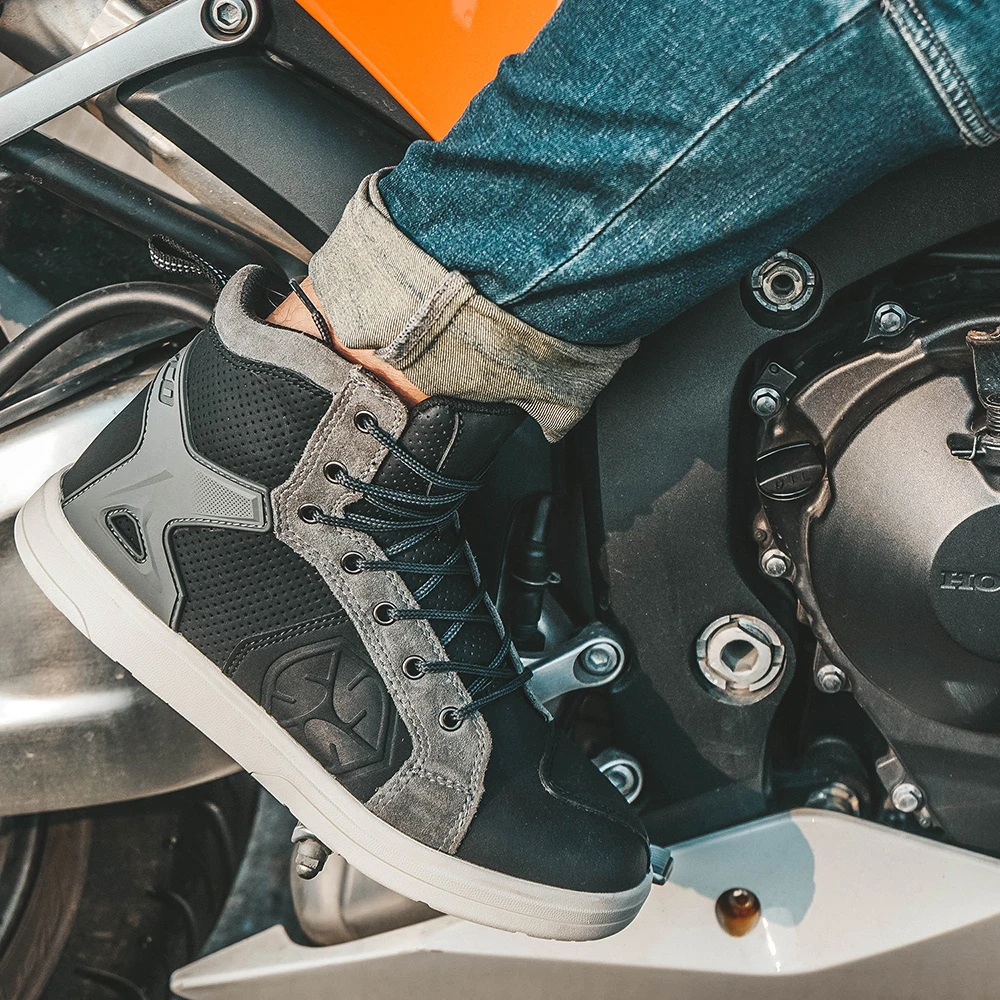 SCOYCO/мотоботы Мужская повседневная Водонепроницаемая дышащая обувь для верховой