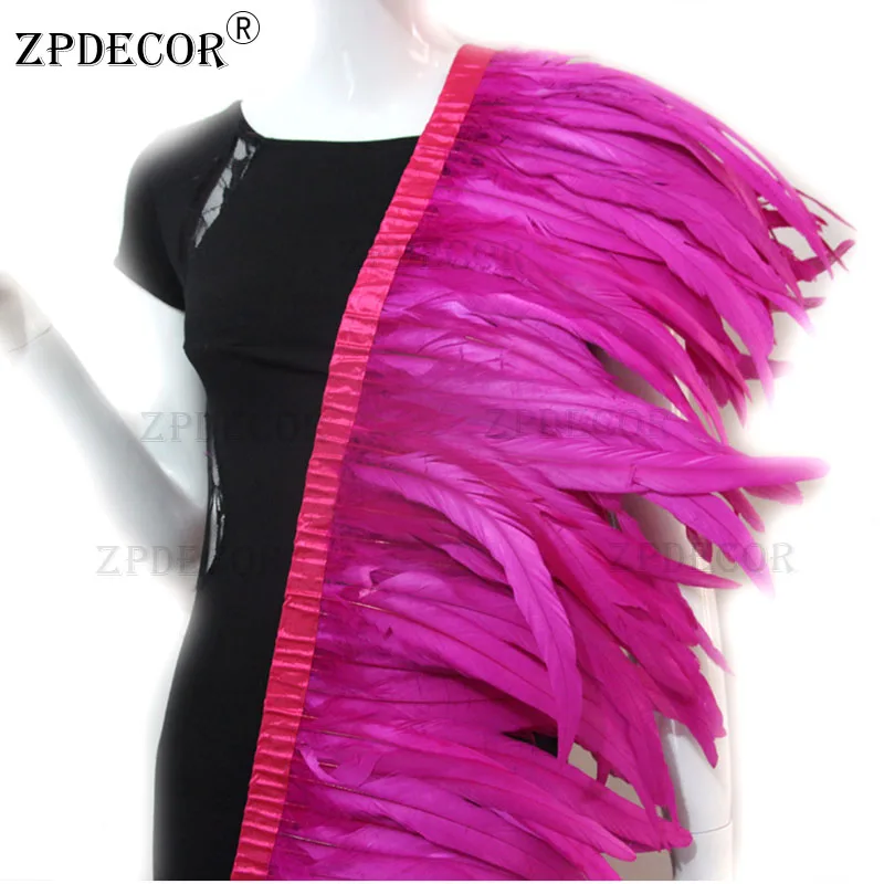 ZPDECOR 1 ярд стандартная отделка качественное украшение для одежды перья рукоделия