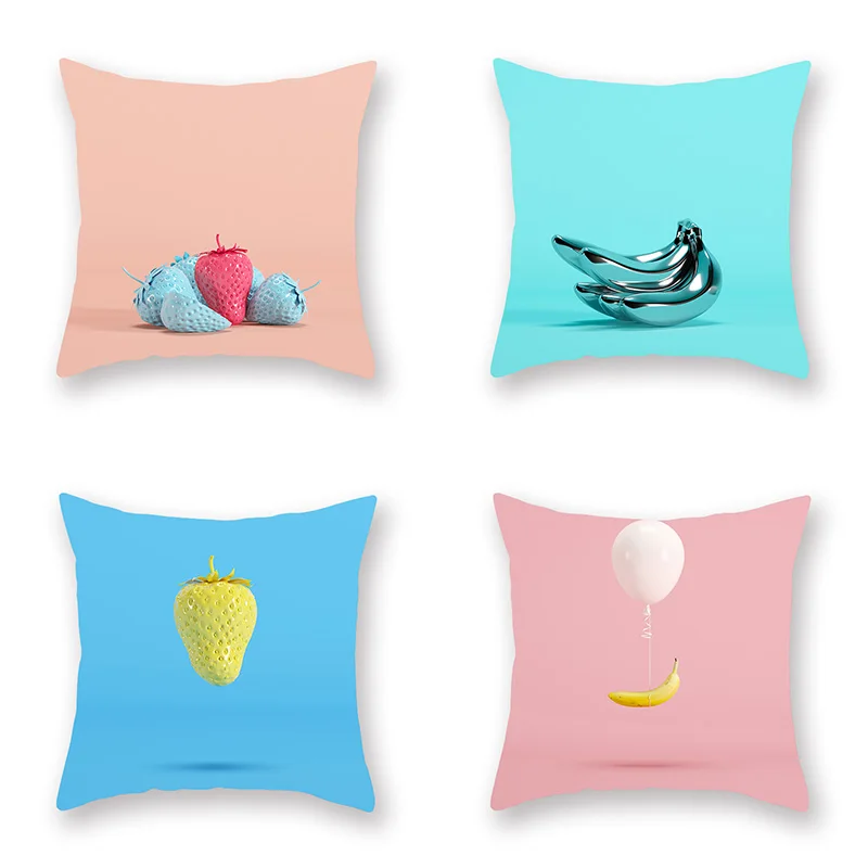 Наволочка для дивана современный минималистичный маленький свежий макароны