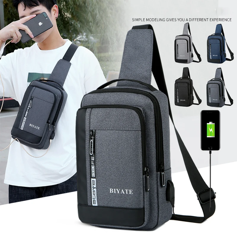 

Korea Style Men's Chest Bag Handbag High Quality Oxford Fabric Men Belt bag Stylish Elegent Practical Waist Pack Crossbody Bag