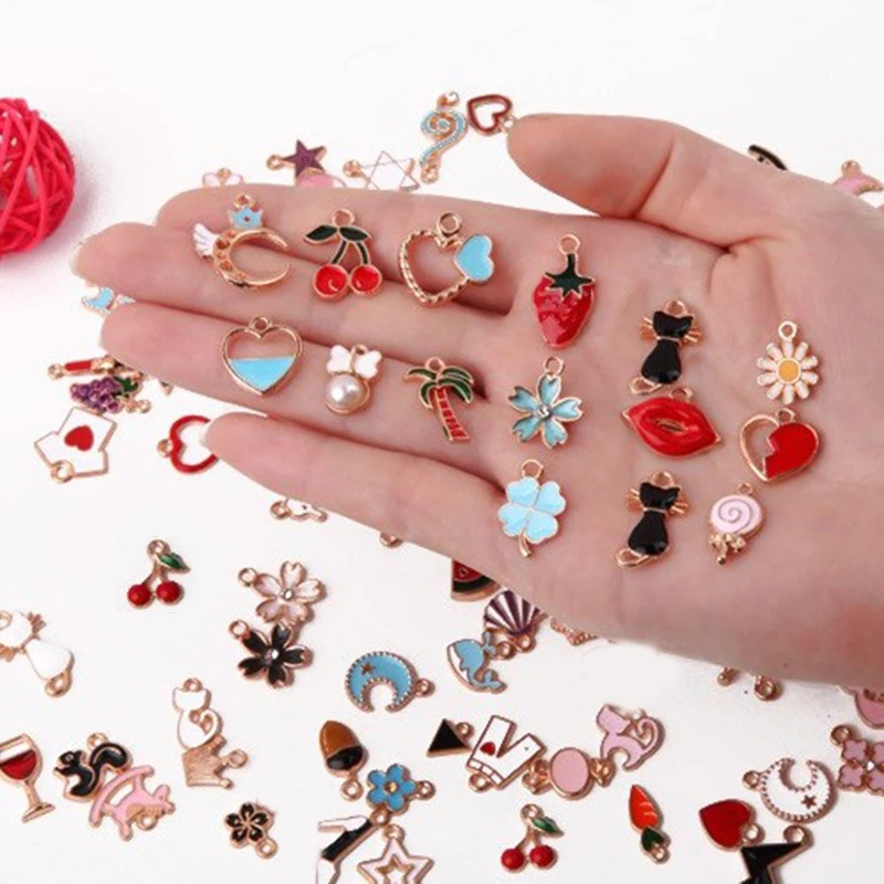 

30pcs Random Mixed Animal Necklace Charms Pendant DIY Jewelry Making Accessory