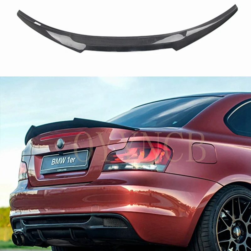 E82 E88 Carbon CF Задняя Крышка багажника спойлер крыло для BMW 1 серии Купе 2006 - 2012 м |