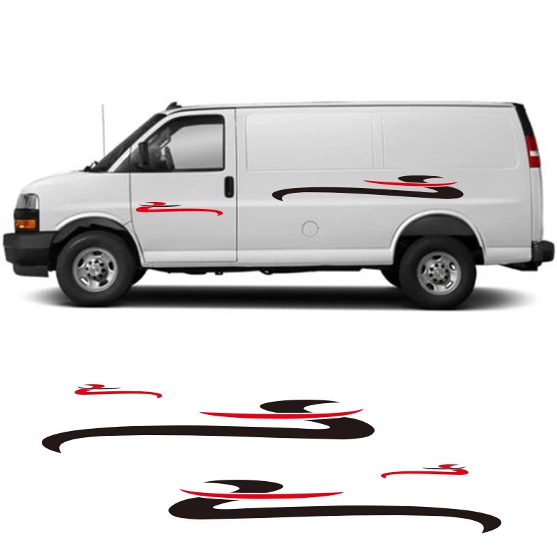 2 шт. автомобильные виниловые наклейки с боковыми полосками | Автомобили и