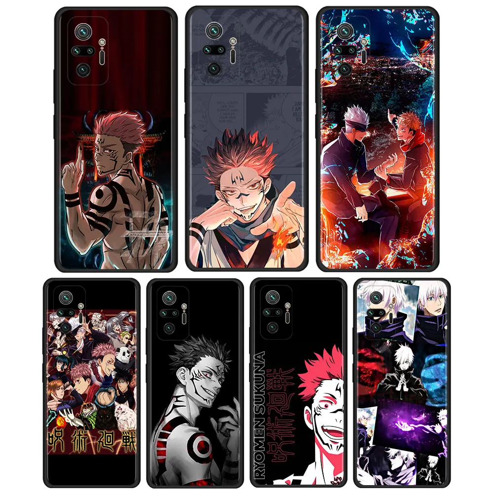 

jujutsu kaisen Cell Phone Case for Xiaomi Redmi Note 9S 9 4G 8 10 7 8T 9C 9A 7A 8A K40 K30 Pro Mobile Phones Cover Coque