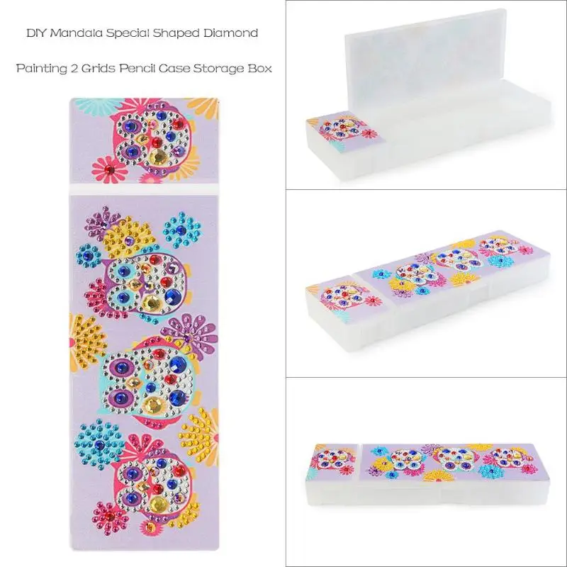 DIY Карандаш Чехол бабочка Сова особой формы алмазов картина Прочный 2 решётка