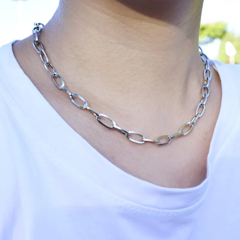 

Fashion Creative Geometric Metal Necklace Female Personality Stainless Steel Trend Necklace