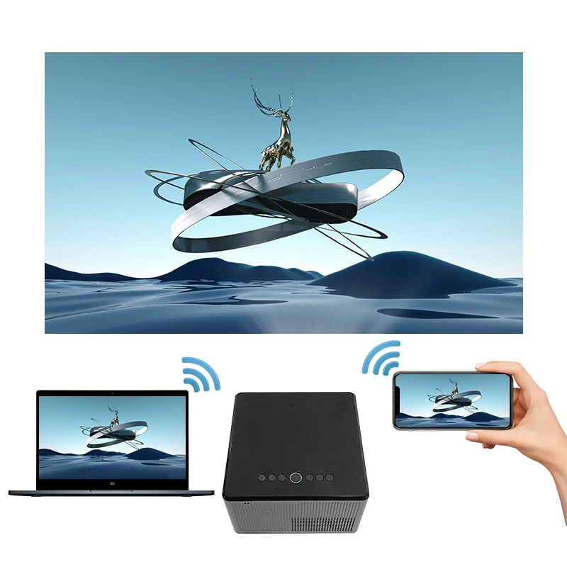 Touyinger T10 Full HD 1080P LED-проектор для домашнего кинотеатра 7200 люмен Bluetooth-динамик Miracast