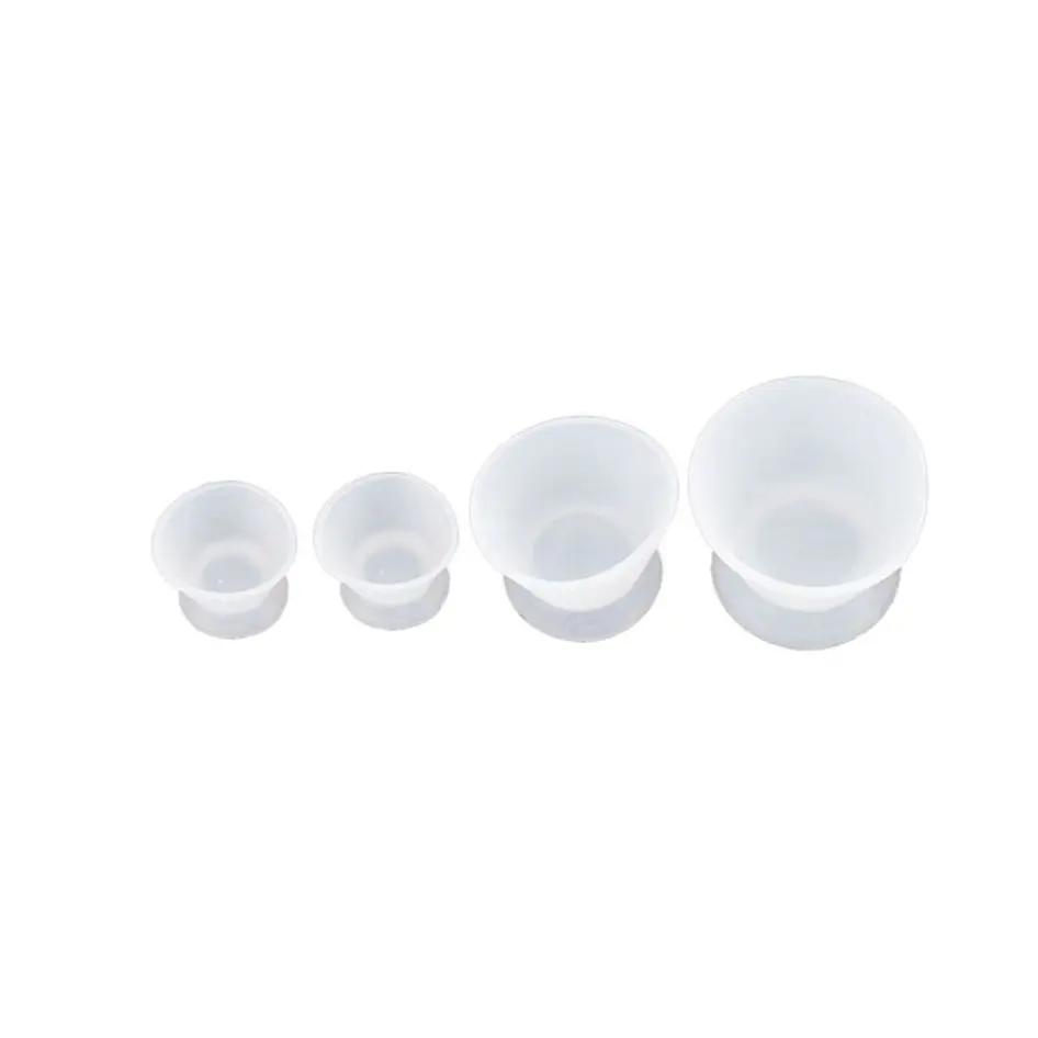 

4pcs Dental Flexible Silicone Mixing Cup dental silicone rubber mixing plastic cups Mixing bowl