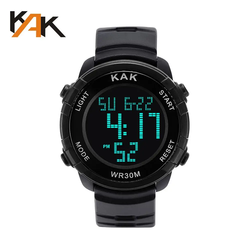 028 Black Relojes Para Hombre часы мужские модные электронные часы с цифровым дисплеем в стиле ретро мужские спортивные часы подарок Relogio - Цвет: 028 Black