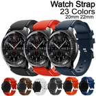 Ремешок силиконовый для Samsung Galaxy watch 3 45 мм41 ммactive 2 gear S3 Frontierhuawei watch gt 2e2amazfit bipgts 20 мм 22 мм