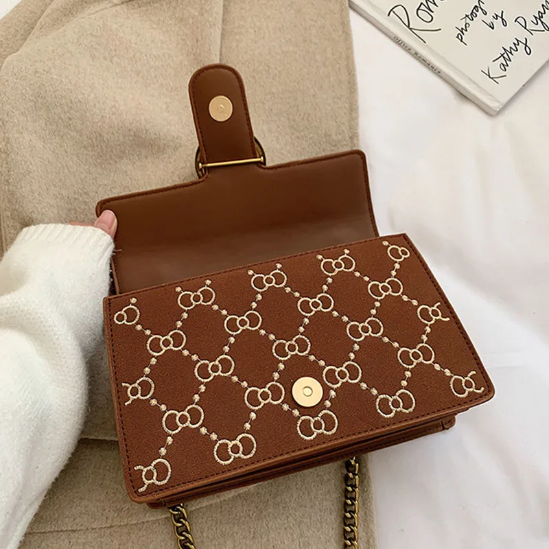 2020 новый дизайн Замшевая сумка с оленем маленькие Лоскутные сумки через плечо