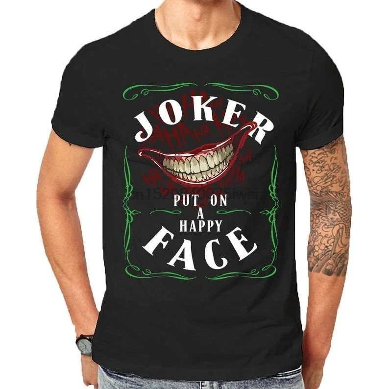 Наденьте o Hoppy Foce вдохновленный Joker Chorocter Moshup футболка с блочным принтом дизайн oll